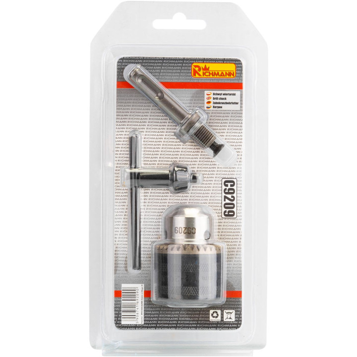 UCHWYT WIERTARSKI GWINT 1/2-20UNF 1,5-13 MM + ADAPTER SDS