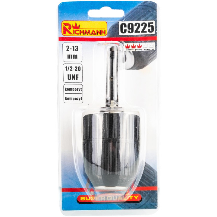 UCHWYT WIERTARSKI SAMOZACISK 2-13 MM 1/2-20UNF + ADAPTER SDS