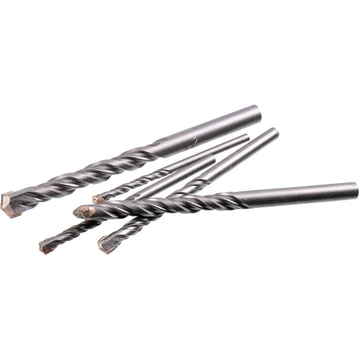 WIERTŁA DO BETONU 4-10 MM 5 ELEM. PLASTIKOWE PUDEŁKO