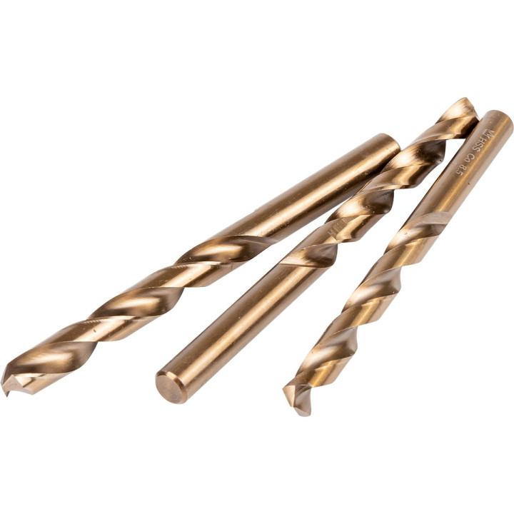 WIERTŁA DO METALU KOBALTOWE 1-10 MM 19 ELEM. PLASTIKOWE PUDEŁKO
