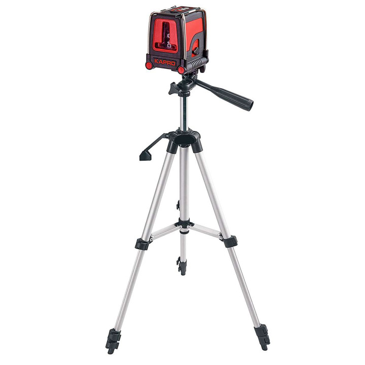 KAPRO NIWELATOR LASEROWY LINIOWO-KRZYŻOWY 1 x PION, 1 x POZIOM ZE STATYWEM MINI