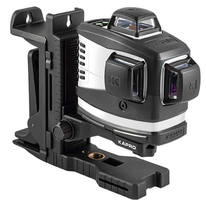 KAPRO NIWELATOR LASEROWY ZIELONY 3D AKU, NOWY MODEL,UCHWYT