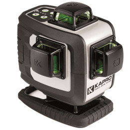 KAPRO NIWELATOR LASEROWY ZIELONY 4D, UCHWYT, 2xAKU