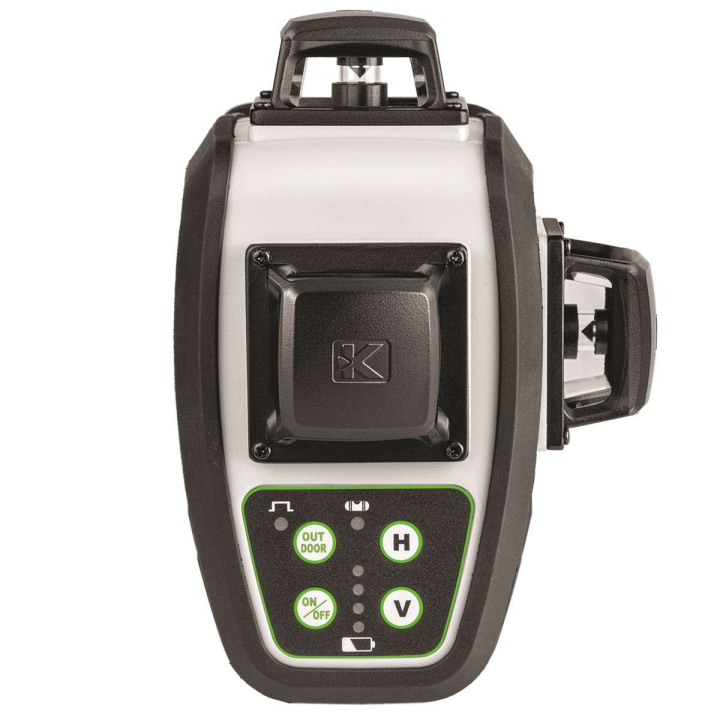 KAPRO NIWELATOR LASEROWY ZIELONY 4D, UCHWYT, 2xAKU