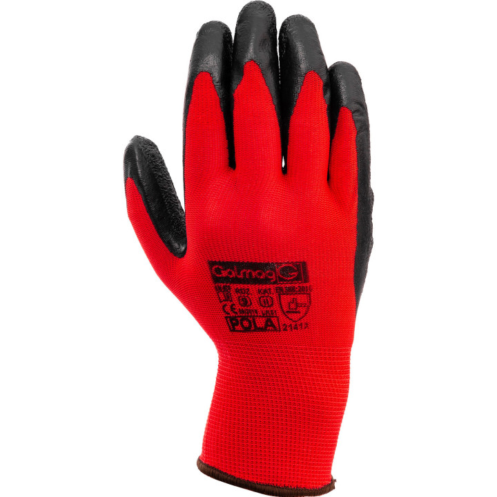 RĘKAWICE ROBOCZE POWLEKANE NYLON-LATEX ROZM. 7'