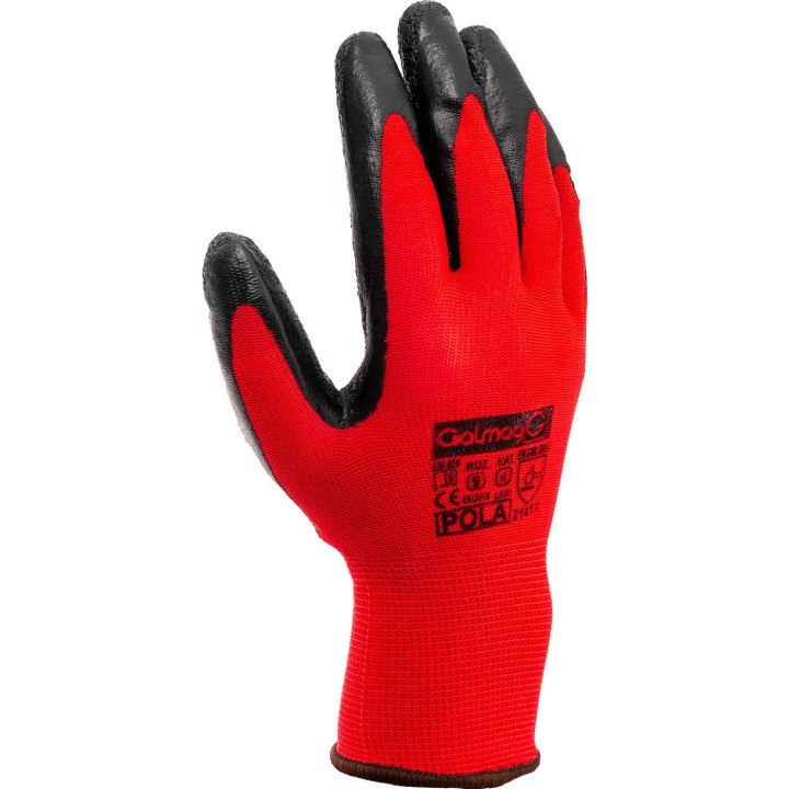 RĘKAWICE ROBOCZE POWLEKANE NYLON-LATEX ROZM. 9'