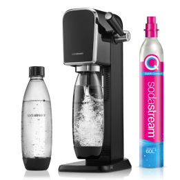 Saturator do wody gazowanej SodaStream Art - Czarny zestaw