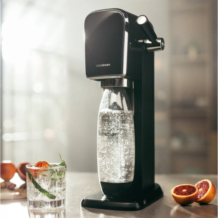 Saturator do wody gazowanej SodaStream Art - Czarny zestaw