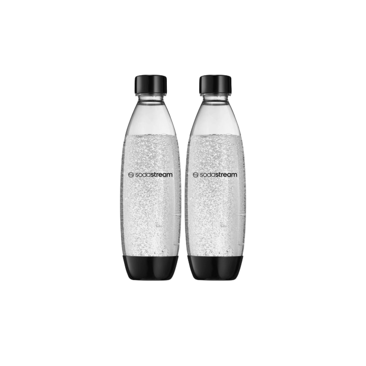 Butelki na wodę SodaStream Fuse 1l - Czarne dwupak