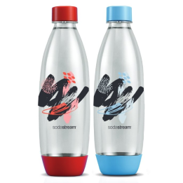 Butelka na wodę SodaStream Fuse Brush Design 1L - New Art Vibes Dwupak