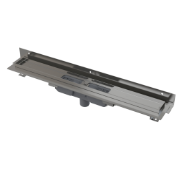 ODPŁYW LINIOWY NIERDZEWNY 820MM Z SYFONEM DWUKOMOROWYM I KOŁNIERZEM NASTAWNYM