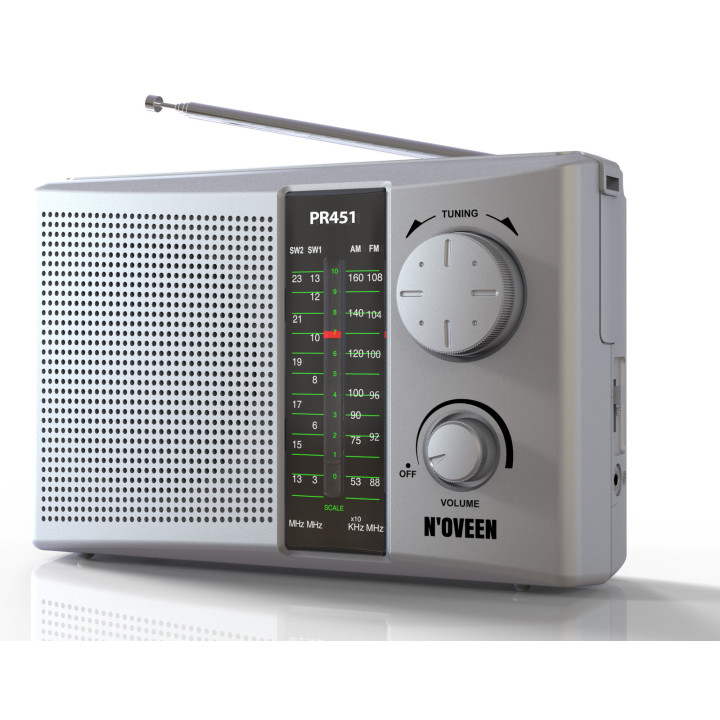 RADIO PRZENOŚNE NOVEEN PR451 SILVER