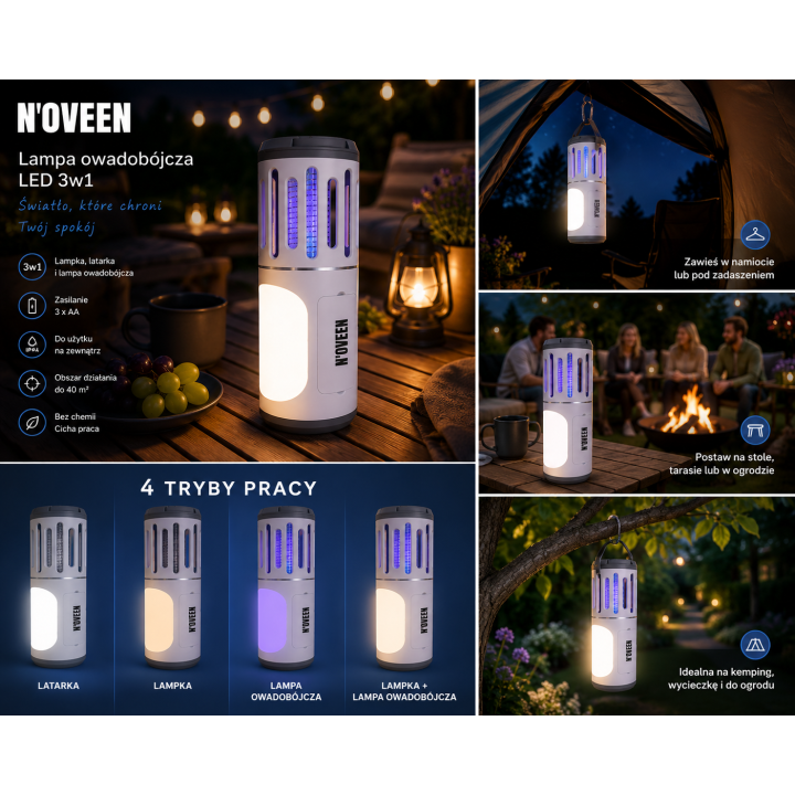 LAMPA OWADOBÓJCZA NOVEEN IKN853 LED***