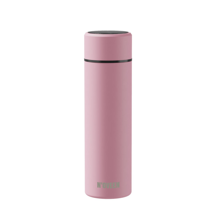 BUTELKA TERMICZNA LED NOVEEN TB2116 PINK MAT 280 ML