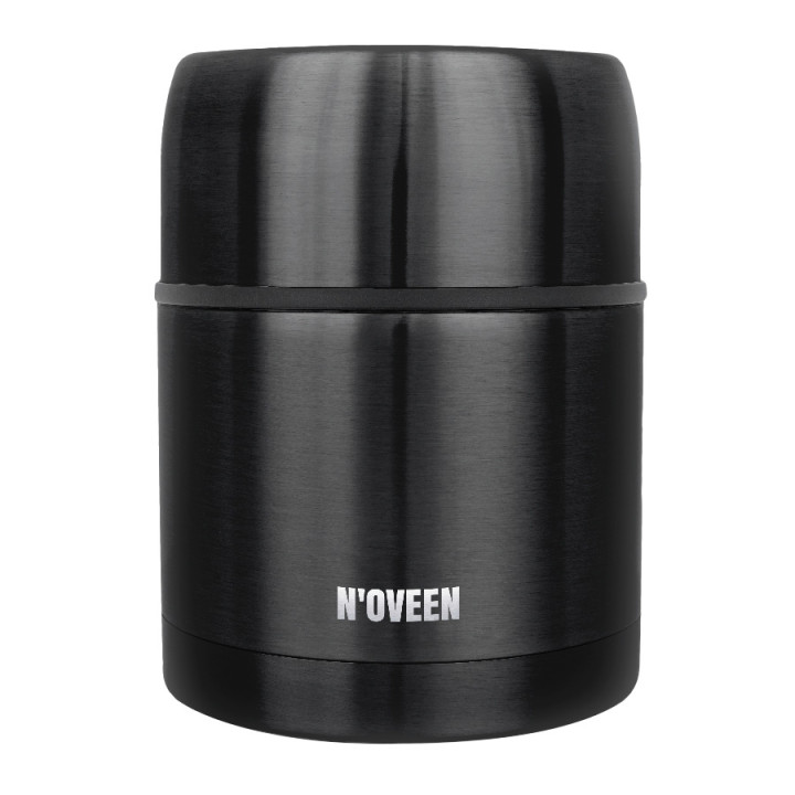 TERMOS OBIADOWY NOVEEN TB935 TRANSPARENT BLACK 470 ML