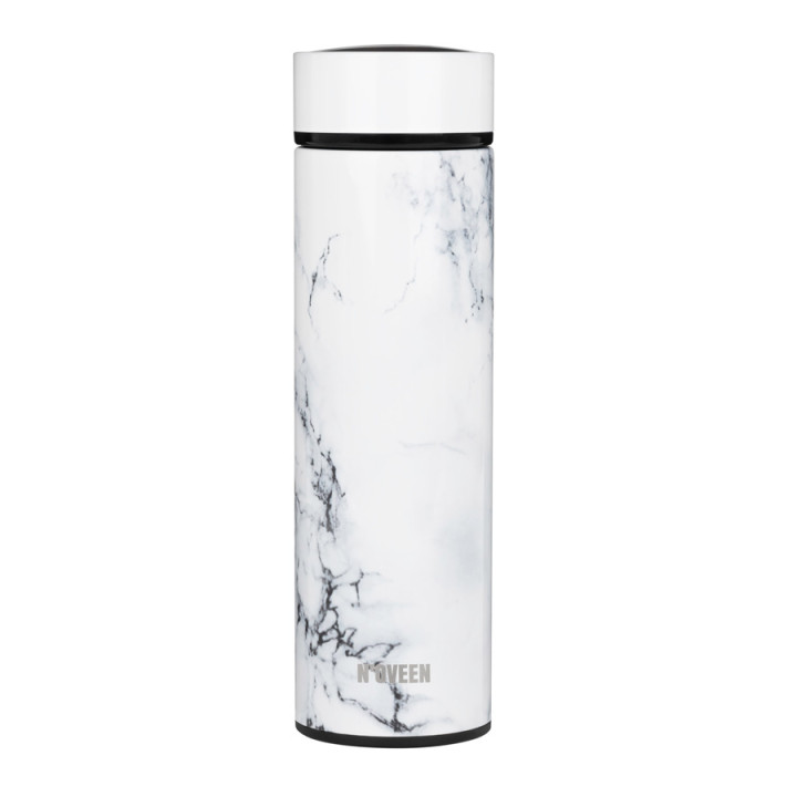 BUTELKA TERMICZNA LED NOVEEN TB2319 MARBLE 450 ML