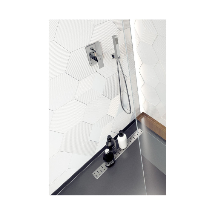Odpływ liniowy 80 cm AGOS stal 304 inox niski syfon 50 l/min
