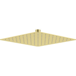 GŁOWICA PRYSZNICOWA STALOWA - 250X250 MM ZŁOTY SZCZOTKOWANY NAC R02K