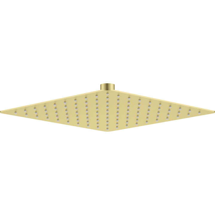 GŁOWICA PRYSZNICOWA STALOWA - 250X250 MM ZŁOTY SZCZOTKOWANY NAC R02K