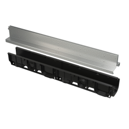 ODWODNIENIE SZCZELINOWE ZEWNĘTRZNE 100MM, STAL OCYNKOWANA, MODUŁOWY SYSTEM