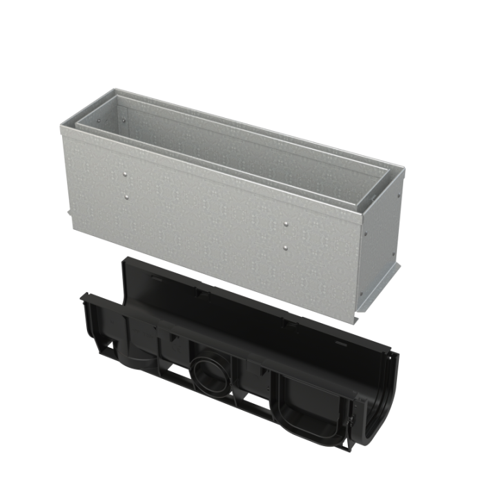 ZEWNĘTRZNE ODWODNIENIE SZCZELINOWE 160MM STAL OCYNK REWIZJA ASYMETRYCZNA