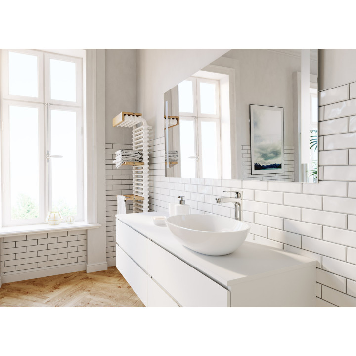 ALGEO SQUARE BATERIA UMYWALKOWA NABLATOWA, CHROM