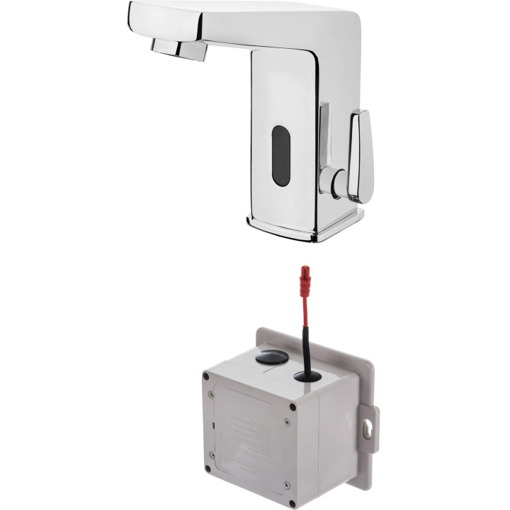 BATERIA UMYWALKOWA BEZDOTYKOWA Z REGULACJĄ TEMPERATURY - 4XAA STAłA CHROM SENSOR BCH 029R