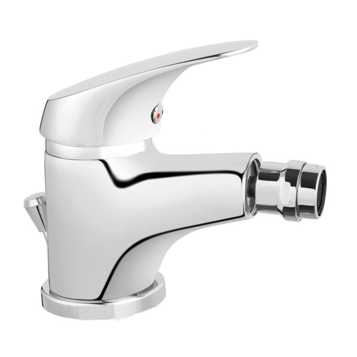 FERRO ONE BATERIA BIDETOWA, KOREK AUTOMATYCZNY Z TWORZYWA, CHROM