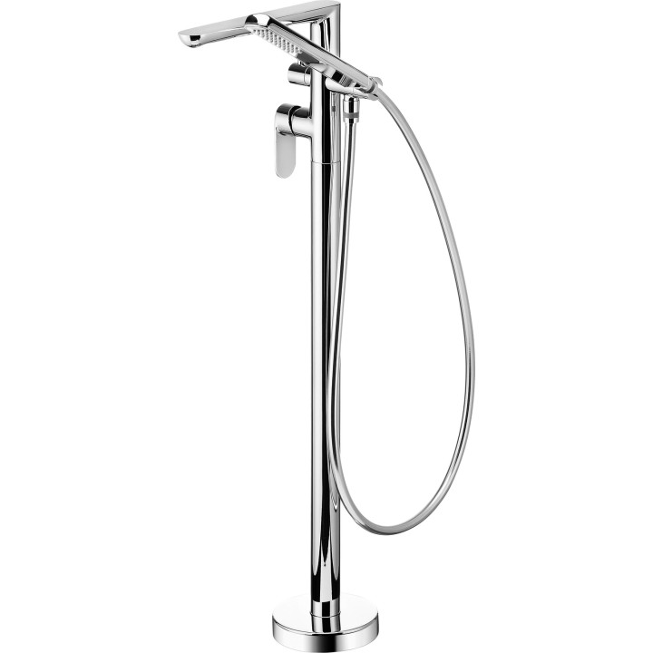 BATERIA WANNOWA WOLNOSTOJĄCA Z ZESTAWEM PRYSZNICOWYM CHROM BGA 017M