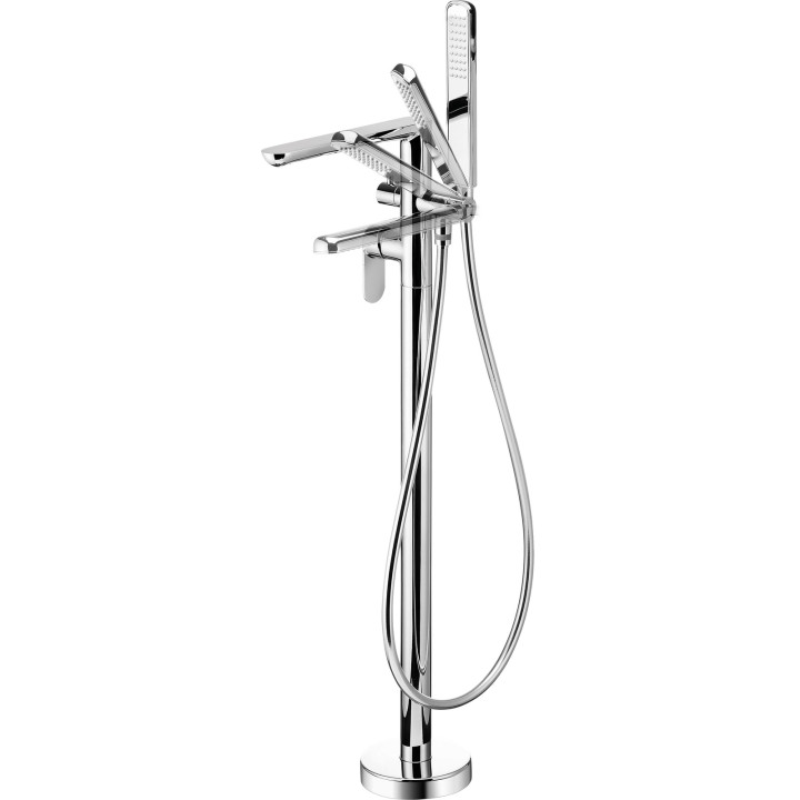 BATERIA WANNOWA WOLNOSTOJĄCA Z ZESTAWEM PRYSZNICOWYM CHROM BGA 017M