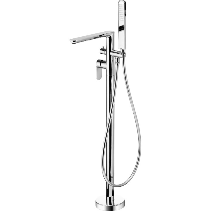 BATERIA WANNOWA WOLNOSTOJĄCA Z ZESTAWEM PRYSZNICOWYM CHROM BGA 017M