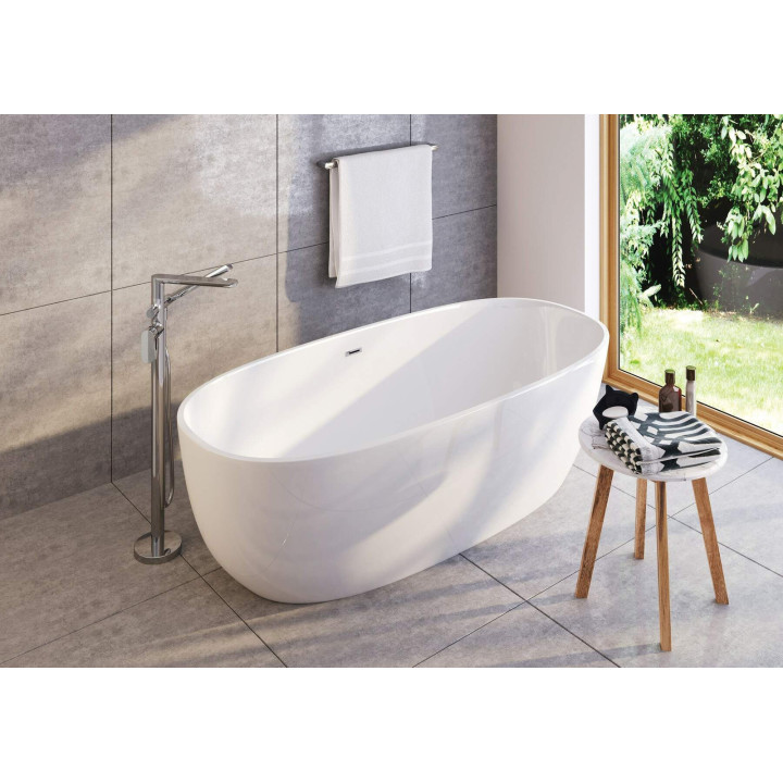BATERIA WANNOWA WOLNOSTOJĄCA Z ZESTAWEM PRYSZNICOWYM CHROM BGA 017M