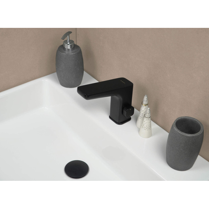 BATERIA UMYWALKOWA BEZDOTYKOWA Z REGULACJĄ TEMPERATURY - 4XAA NERO BQH N29R