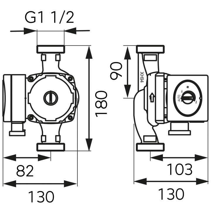 POMPA OBIEGOWA DO CO GPA II 180 25-6