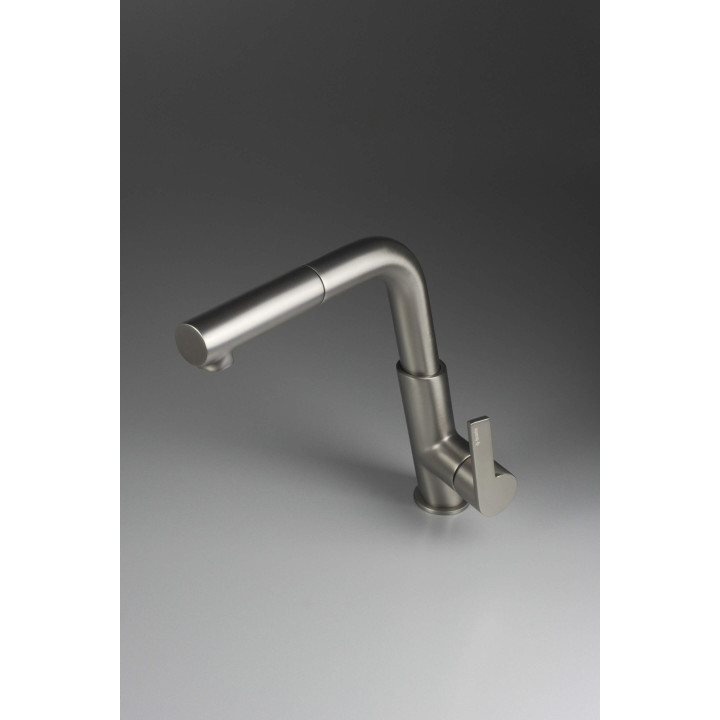 BATERIA KUCHENNA Z WYCIĄGANĄ WYLEWKĄ WYCIĄGANA, OBROTOWA TITANIUM SILIA BQS D73M