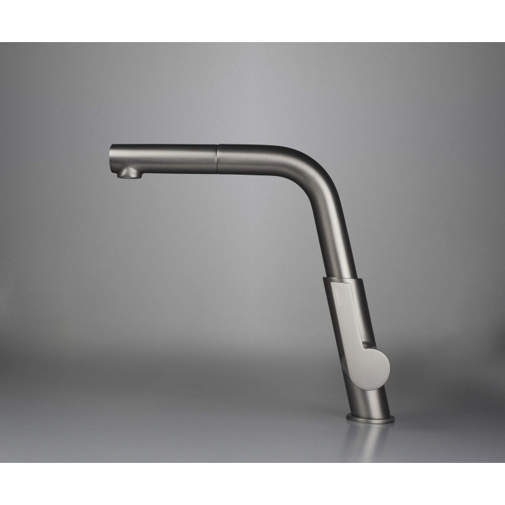 BATERIA KUCHENNA Z WYCIĄGANĄ WYLEWKĄ WYCIĄGANA, OBROTOWA TITANIUM SILIA BQS D73M