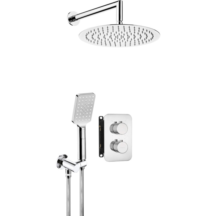ZESTAW PRYSZNICOWY PODTYNKOWY Z BOXEM TERMOSTATYCZNYM STAłA CHROM THERM BXYZ0EBT