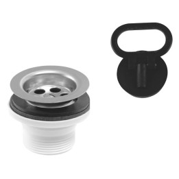 KOREK DO UMYWALKI, 5/4", SITKO INOX