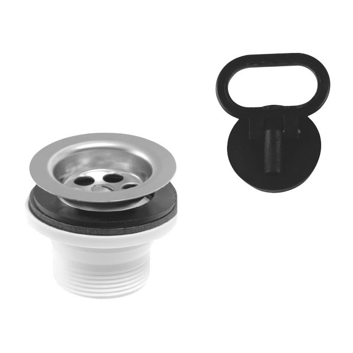 KOREK DO UMYWALKI, 5/4", SITKO INOX