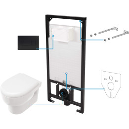 ZESTAW WC PODTYNKOWY 6 W 1