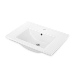 UMYWALKA CERAMICZNA WPUSZCZANA Z MIEJSCEM NA BATERIĘ - 60 CM BIAłY CDI 6U6M