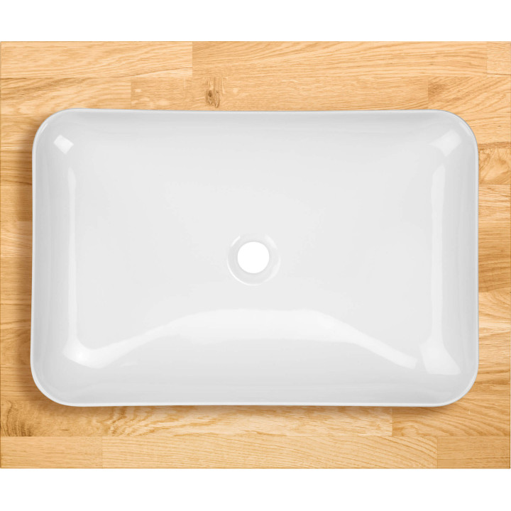 UMYWALKA CERAMICZNA NABLATOWA - 60X40 CM BIAłY CDS 6U6S