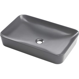 UMYWALKA CERAMICZNA NABLATOWA - 60X40 CM ANTRACYT, TITANIUM CDS DU6S