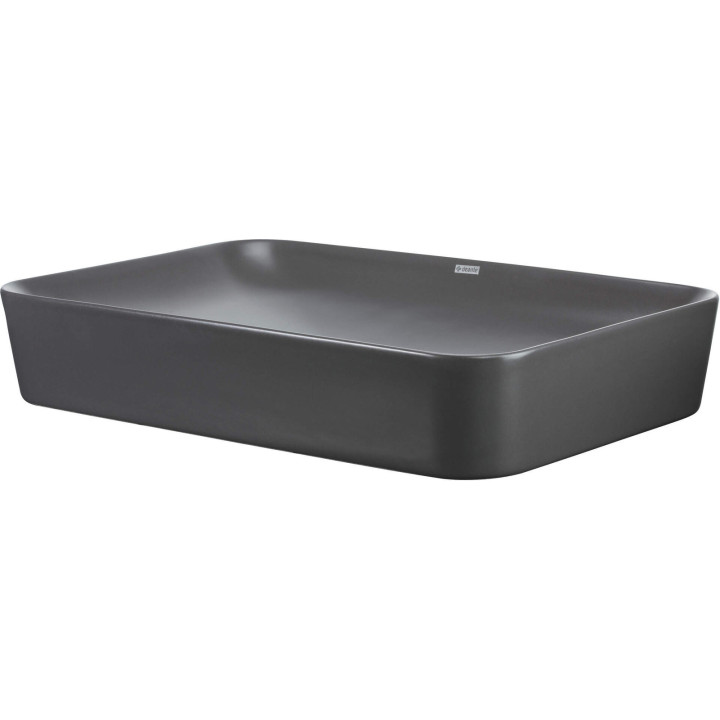 UMYWALKA CERAMICZNA NABLATOWA - 60X40 CM ANTRACYT, TITANIUM CDS DU6S