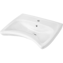UMYWALKA CERAMICZNA ŚCIENNA Z MIEJSCEM NA BATERIĘ - DLA OSÓB Z OGRANICZENIAMI RUCHOWYMI BIAłY CDV 6U6W