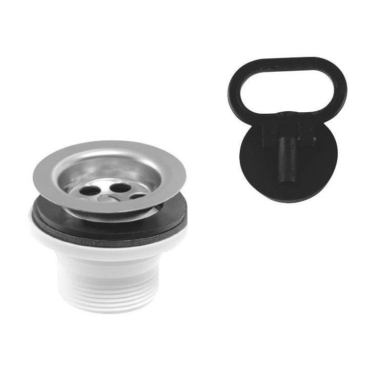 KOREK DO ZLEWOZMYWAKA, 6/4", SITKO INOX