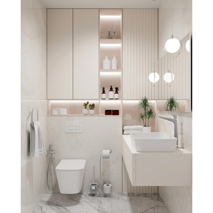 MISKA WC Z DESKĄ BEZKOłNIERZOWA BIAłY BIAłY CDYD6ZPW
