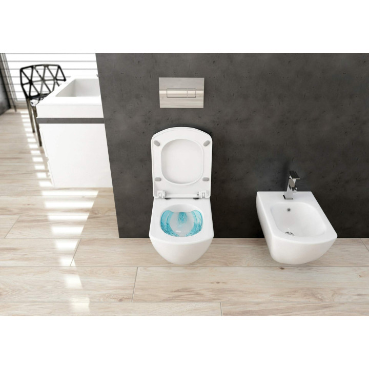 ZESTAW WC PODTYNKOWY 6 W 1 BIAłY CHROM CDZS6ZPW