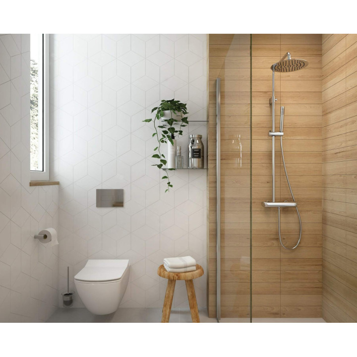 ZESTAW WC PODTYNKOWY 6 W 1 BIAłY CHROM CDZS6ZPW