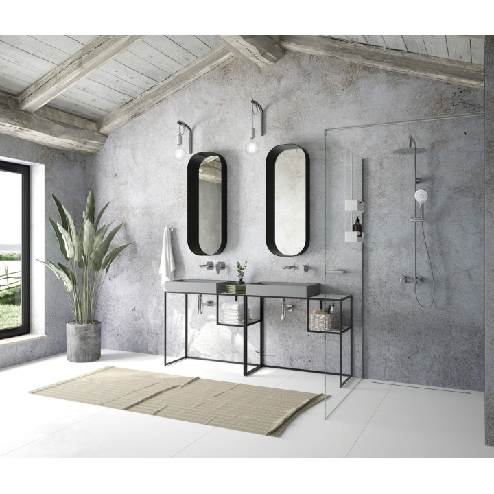 KONSOLA łAZIENKOWA STOJĄCA MODUłOWA - 90X40 CM NERO CKC N90A